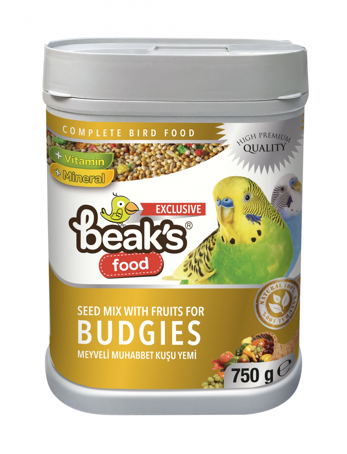 BEAKS MEYVELİ KUTU  MUHABBET 8 AD YEMİ 750 GR