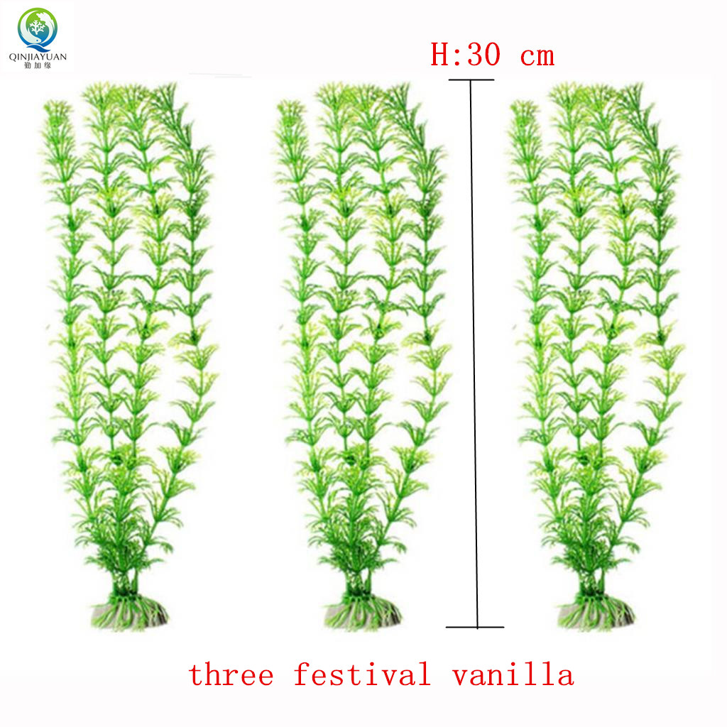 AKVARYUM PLASTİK BİTKİ 4x30 CM 6'LI