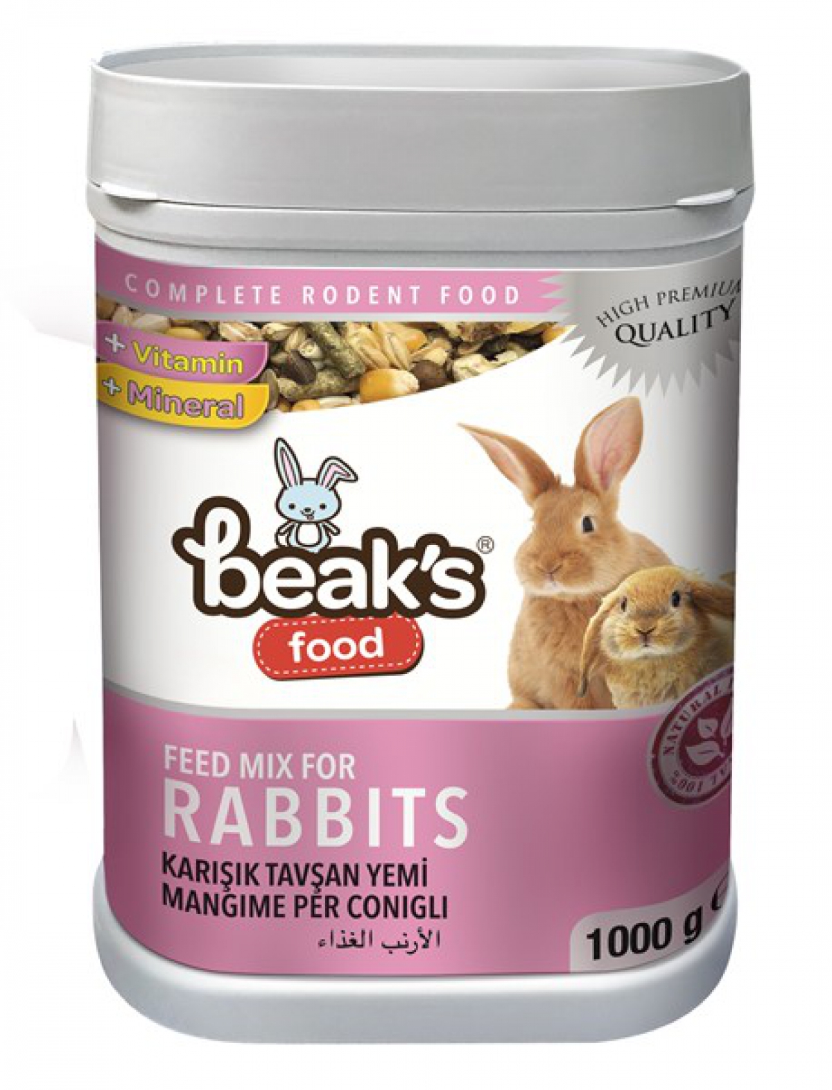 BEAKS KUTU TAVŞAN YEMİ 6 AD 1000 GR