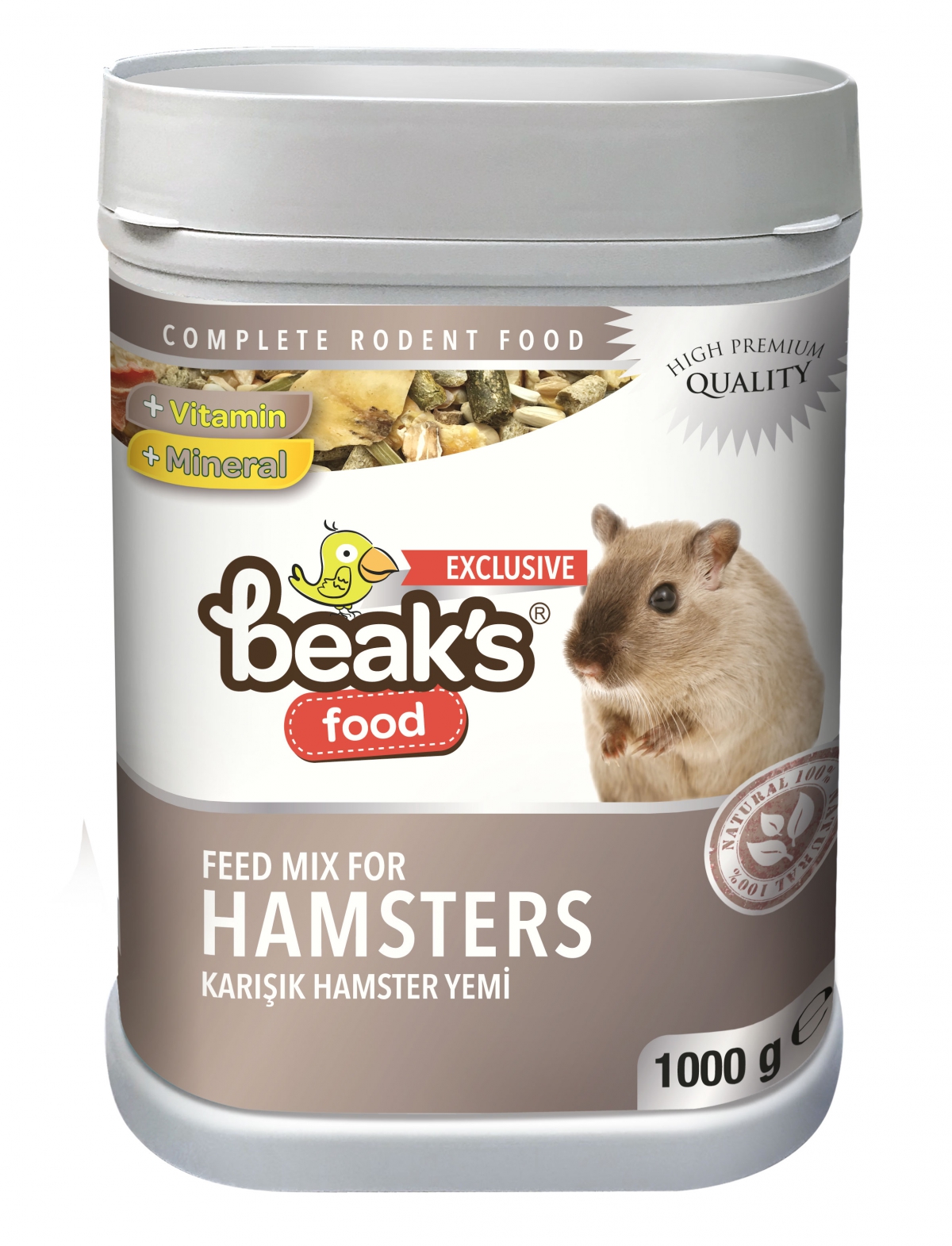 BEAKS  HAMSTER KUTU YEMİ 6 AD 1000 GR